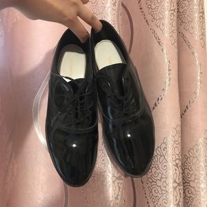 American apparel patent oxford loafers